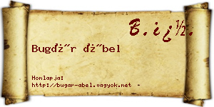 Bugár Ábel névjegykártya
